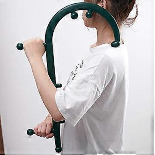 Rygg- og nakkemassasje - for triggerpunkt fibromyalgi smertelindring og selvmassasje krokstokk terapi (style597)