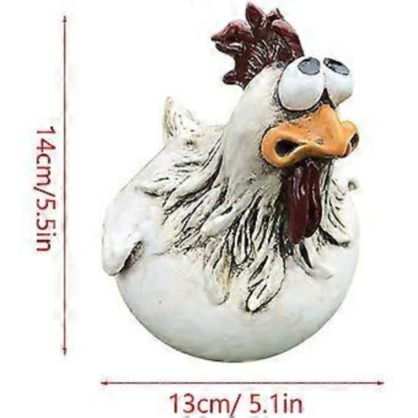 Set med 3 st Harts Tupp Staty, 13*14*12.5cm, Trädgårdsdekoration