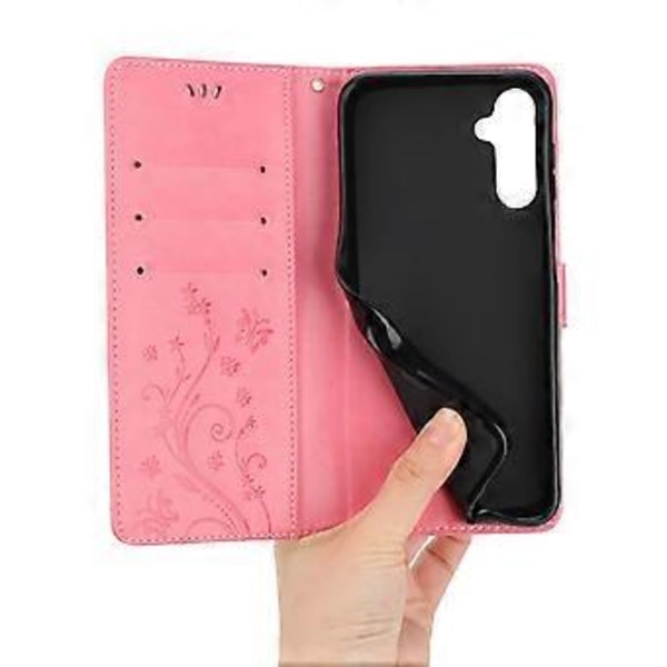 För Samsung Galaxy S24 FE Fodral PU Läder Plånboksfodral med Rem Style E