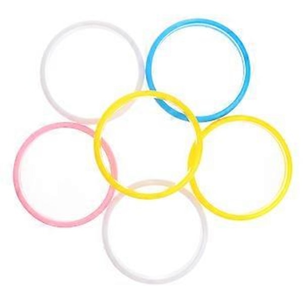 6 st Mode Plast Armringar Godisfärg Armband för Kvinnor Barn (Slumpmässig Färg)