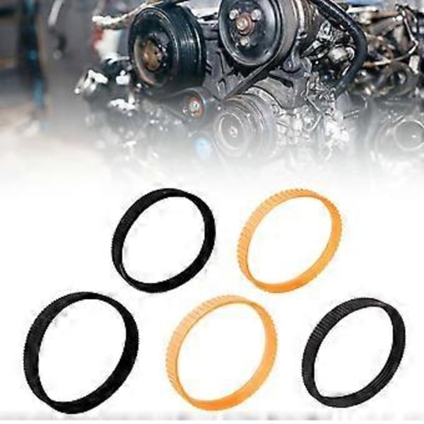 2 kpl Värihöylän käyttöhihnoja, kestävä, malleille 1900B BKP180 KP0810, musta/oranssi F20 belt black