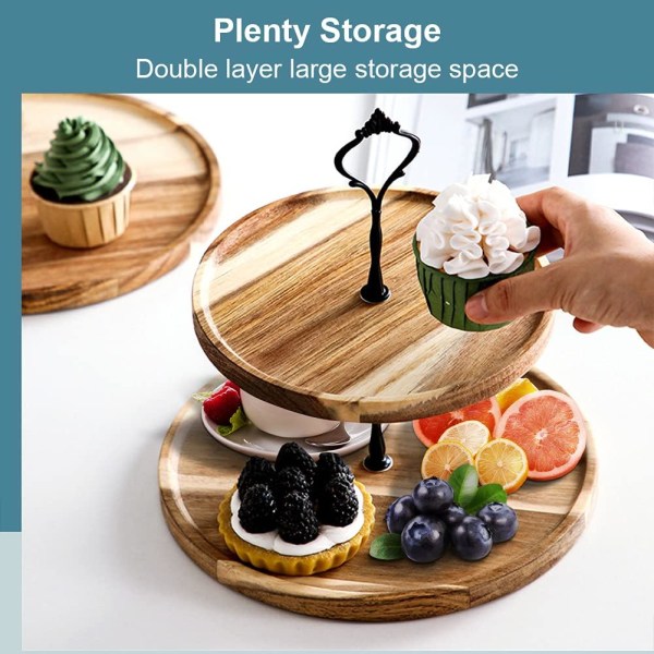 Cupcake Stativ, 2-trinns Cupcake Stativ Tre Serveringsbrett Cupcake Til