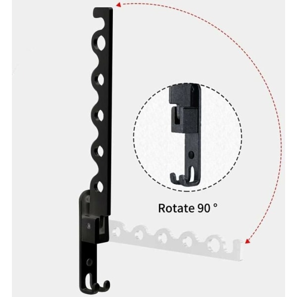 Vægmonteret Tøjstativ, Vægophængt Tørrestativ, Foldbar Vægophæng