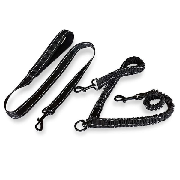 Dobbel Leash for 2 Hunder, Hundeleash, Dobbel Hundeleash 360