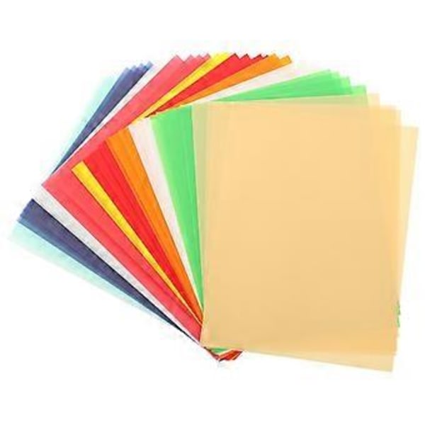 40 st Ritpapper Kalkeringspapper Kalligrafi Kopieringspapper för DIY Ingenjörsritningsdesign (Blandade Färger)