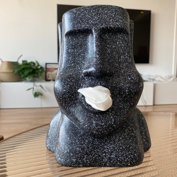 Svart lommetørkle-dispenser for kjøkken, bad, soverom, resu