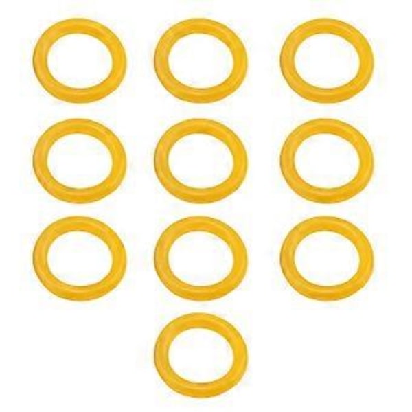 10 kpl Puolanlangoittimen kumirenkaat Ulkohalkaisija 4 cm / 1,57 tuumaa Kitkapyörän rengasrenkaat Puolanlangoittimen renkaat Keltainen Yellow