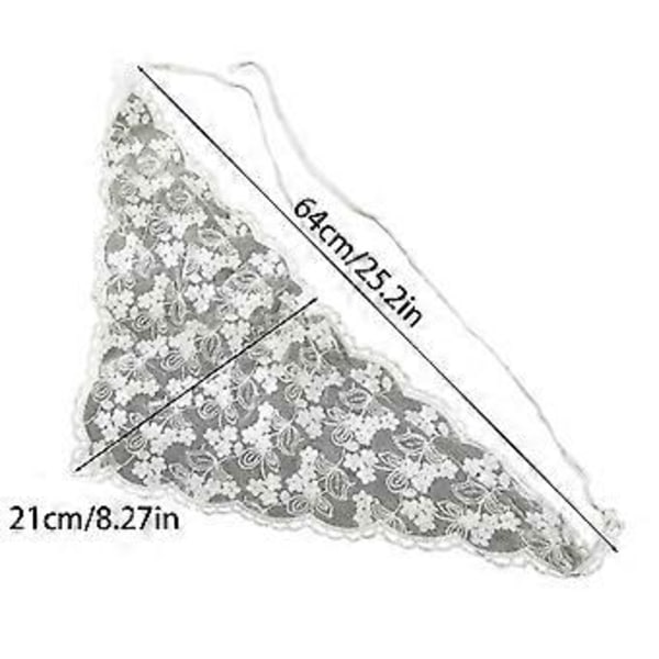 Elegant Dame Blonde Trekant Tørklæder Sommer Forår Solbeskyttende Blonde Trekant Bandana til Teenagere Pige Camping Fotografering Style 2