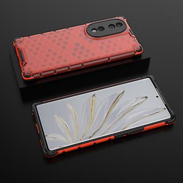 Honeycomb Mobilskal för Honor 70 5G Red
