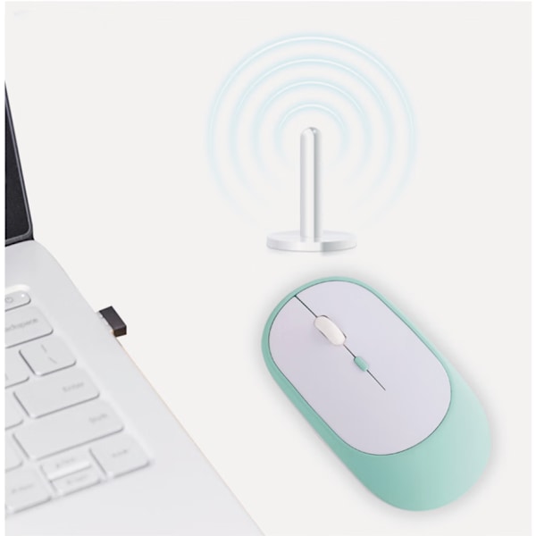 Blå Quiet Trådløs Oplader til Apple Macbook Laptop Lenovo Ult