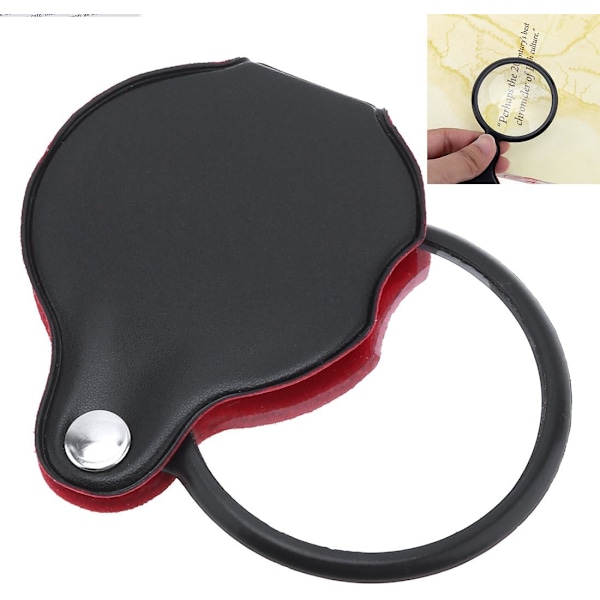 1PC Mini Pocket 8X optisk glasförstorare med kortikal skydd