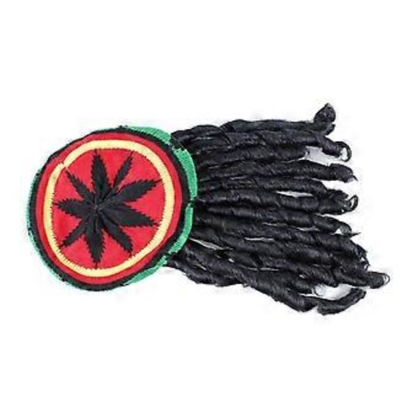Reggae Rasta Hatt med Dreadlocks Kostym Cosplay Utklädnad Bar Mössa Hatt()