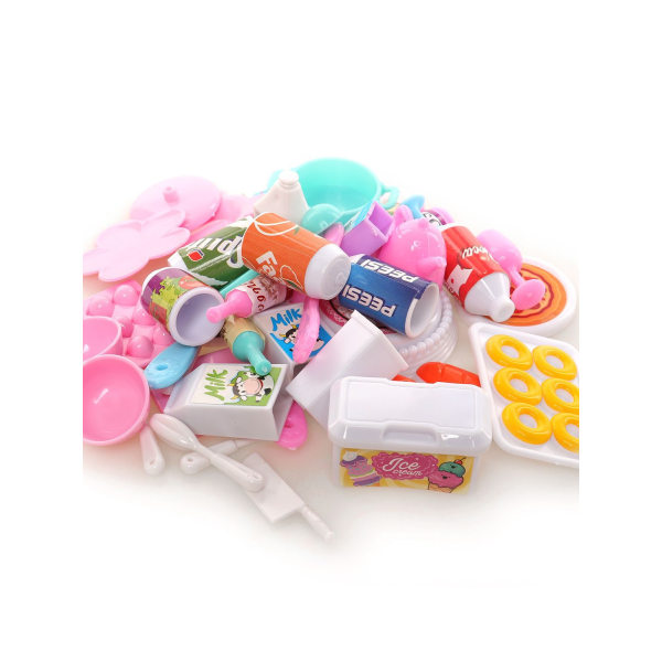 43PCS Baby House og Lele Barbie Baby Læringstilbehør Mini