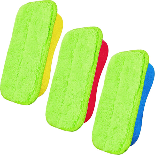 3-pack mikrofiberkritkritare, tvättbara mikrofibertavla