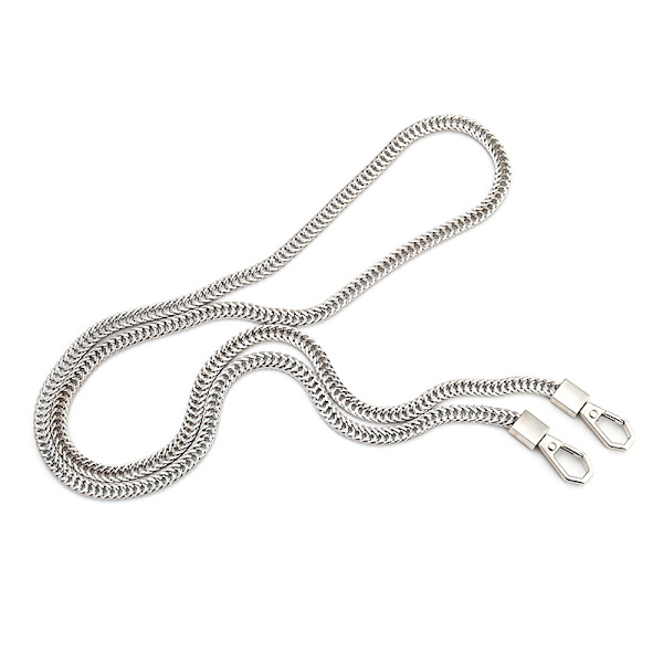 2 stk. (Lyse guld farve) 40cm lang metal tegnebog bælte kæde ro