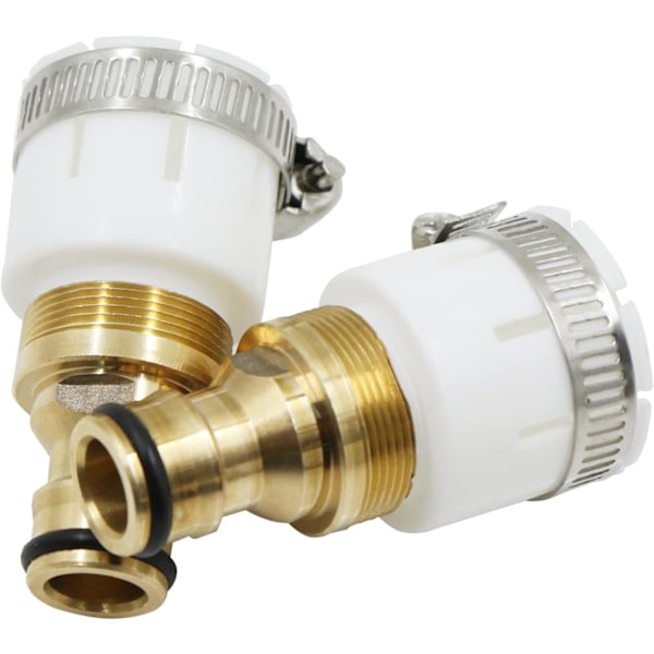 Hanaan liitin letkun liitin sovitin - sopii 20 mm liittimille, messinki