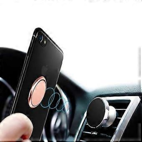 Mobiltelefon Ringhållare, Telefonringfäste - Universell 360 Roterande Smartphone Fingerfäste - Guld