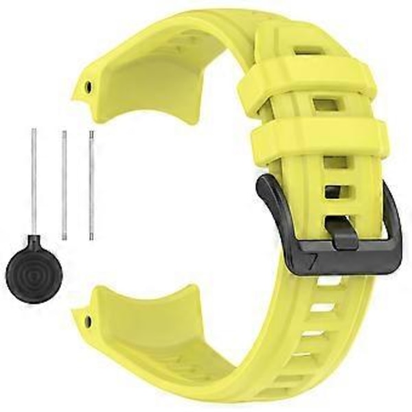 Til Garmin Instinct 3 45mm Urrem 22mm Silikone Udskiftningsrem Aurora Yellow