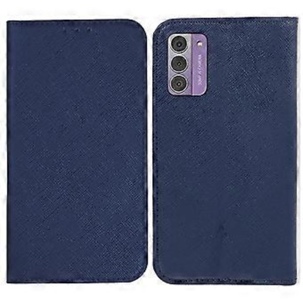 För Nokia G42 Flip Ställ Plånboksfodral Korsstruktur PU Läder Stöttåligt Mobilskal Style A