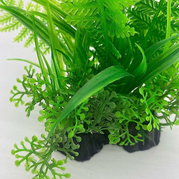 Store Akvarium Kunstige Planter Realistisk Plast 6 stk Plast A