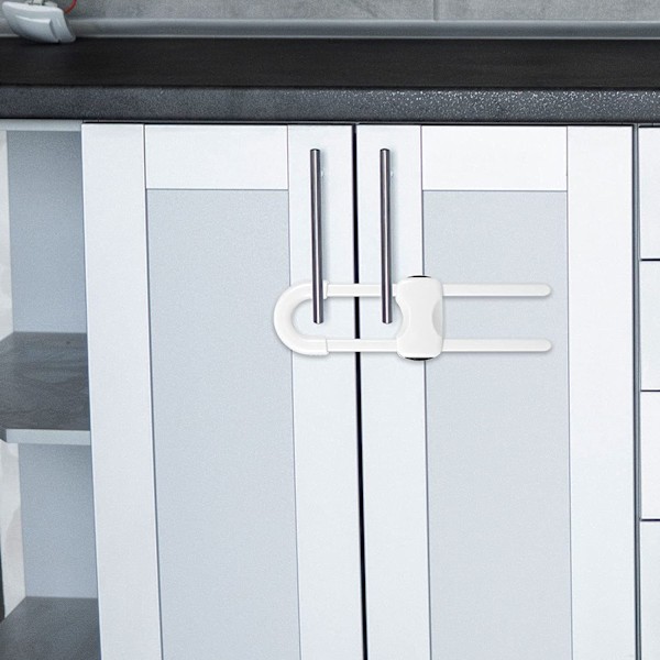 U - kaapin laatikon oven lukko lapsiturvallinen lukko 10 kpl