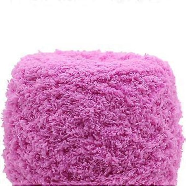 Koral Fløjl Garn til Strikning og Hækling, Tykt, Behageligt Varmt Garn Chunky Garn til Dukke Tasker Hatte Sweater DIY Håndværk Pink Pink