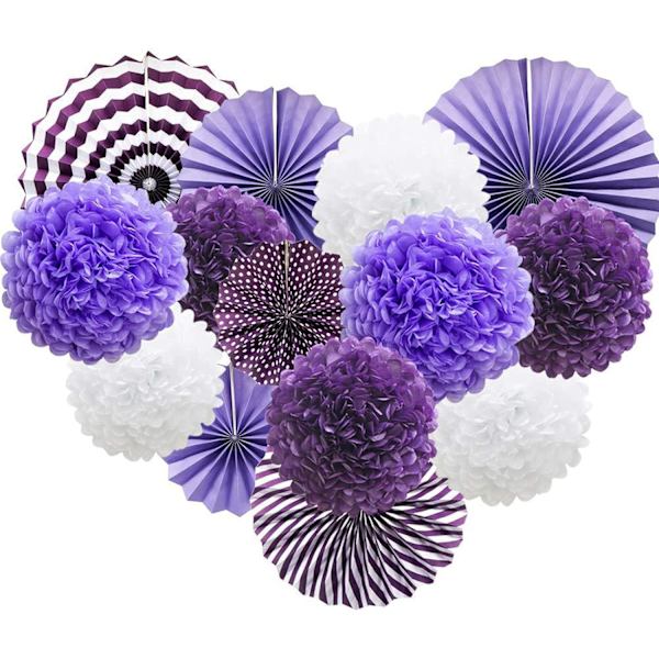 Mauve 14 Pack Fabric Hangers for Parties, Weddings, Birthdays, C
