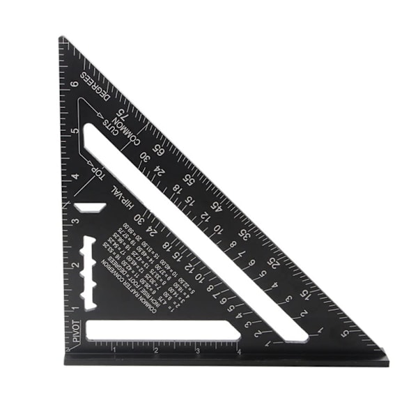 Speed ​​Square Wood Measuring Tool, Aluminiumlegering Carpenter's Sq