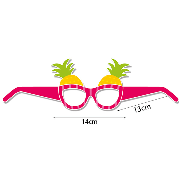 Hawaiian Summer flair fruktglass sett ananas jordbær pape