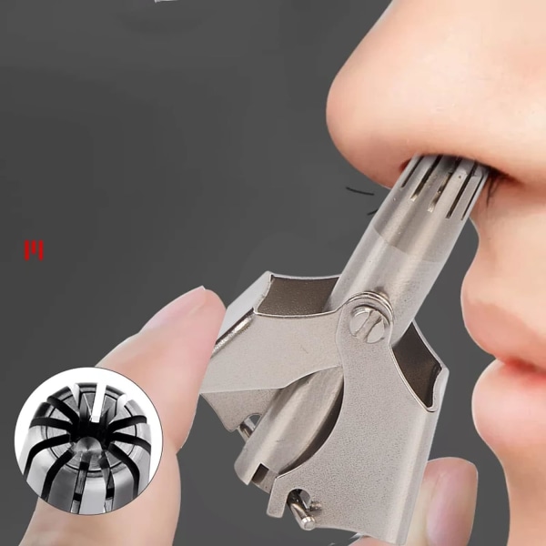 1st manuell näshårstrimmer, avtagbar kompakt tyst näshår