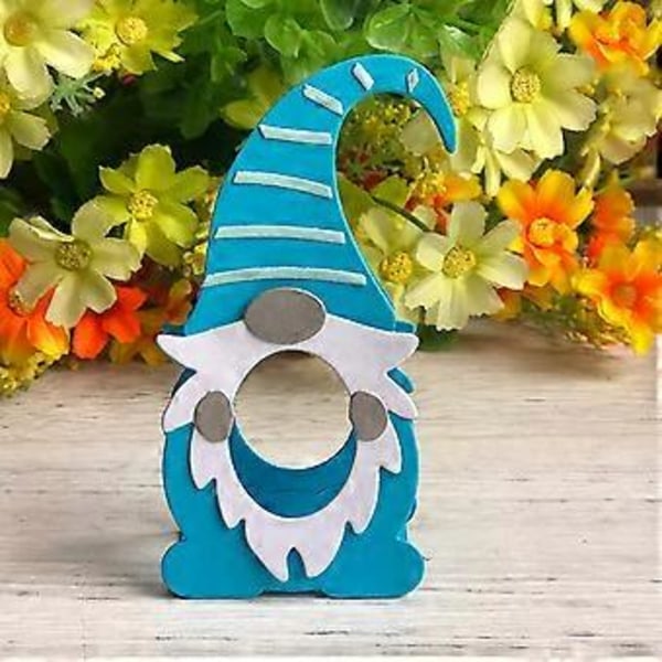 Metal Udskæringer Gnome Skærestempler Stencils DIY Scrapbooking Skæreskabelon Album Papirkort Prægning Dekoration MH580