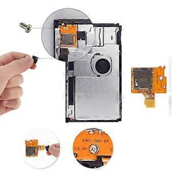 Ersättningsset för kortplats Stabil Reparationsverktyg Spelkonsoler Ersättningsset för kortplats Lättanvänd Lösning Lämplig för Switch Joy-pad Upgrade package