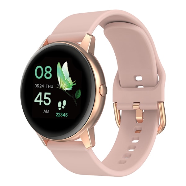 Smartwatch til kvinder, Bluetooth Smartwatch med pulsmåler og skridttæller