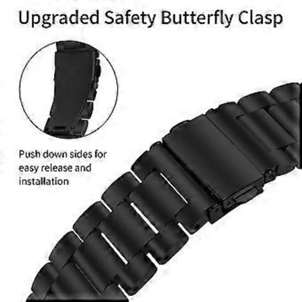 För Garmin Vivoactive 3 Klockarmband Black