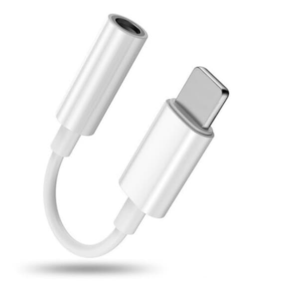 Lyn til 3,5 mm hodetelefonkontakt-adapter, 1 pakke iPhone 3,5 mm hode