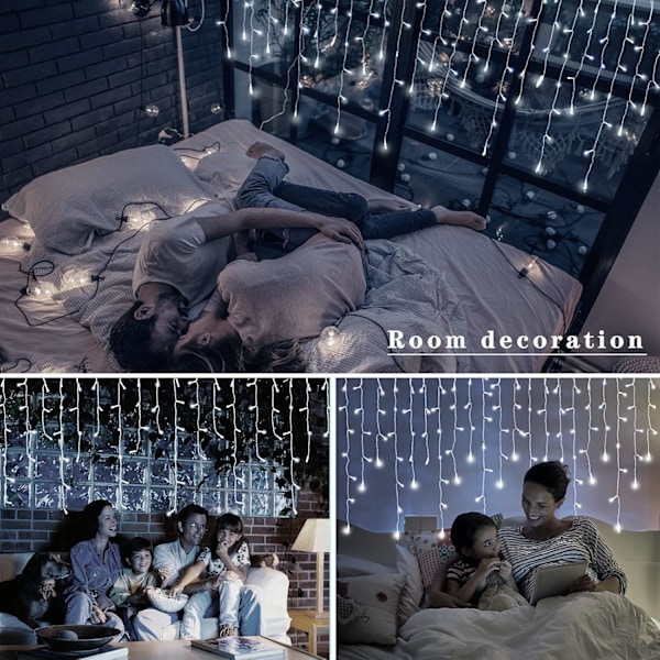 5M 96 LED Ulko- ja Sisäverhokirkas, Vedenkestävä