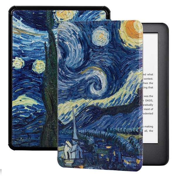 Etui til Kindle 10. generation - (Stjerneklar nat) Slank & Let