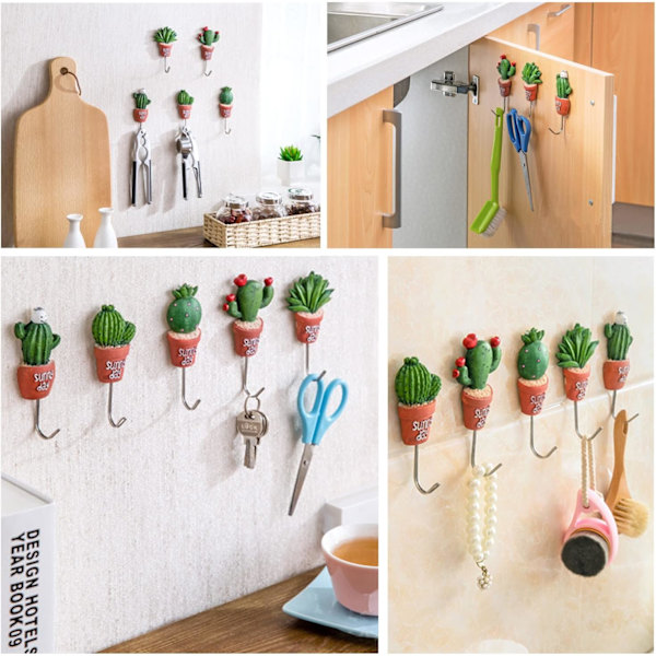 5 blomsterpotte kroge, rustfrit stål kroge