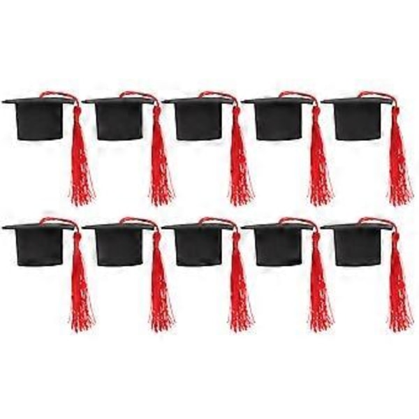 10 st Mini Tårtspadar Hattar Mini Examenssäsong Souvenir Ornament
