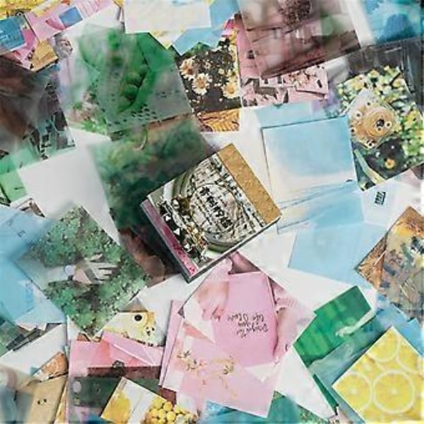 400 Ark Memoblok Lille Notesblok Retro Baggrund Dekoration Papir Skriveblok Håndværkspapir Green Lemon
