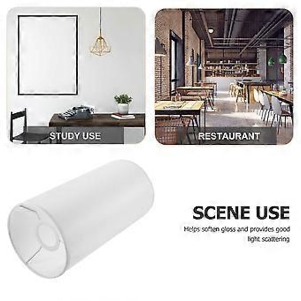 Lampskärm E27 Sockel Cylinderformad Lampskärm Ljustillbehör För Golvlampa