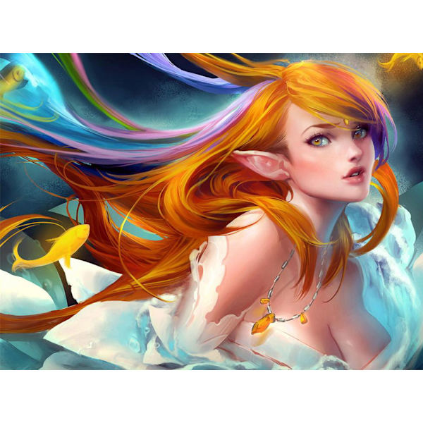 30x40cm 5D DIY Diamantmaleri Full, Animefigurer#F, DIY Di