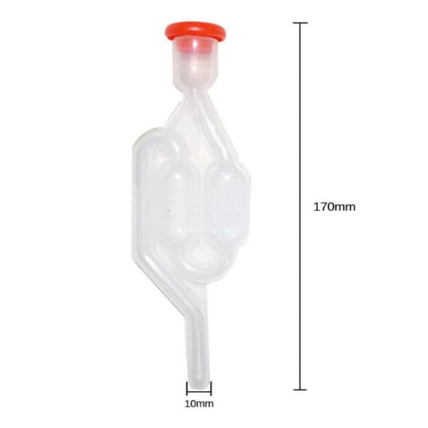 2-pack lufttäta standardfermenteringslock med packning för 1 gallon