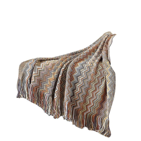 Bohemian Throw Blanket Luftkonditionering Tupplursfilt Tjock Soffa Bl