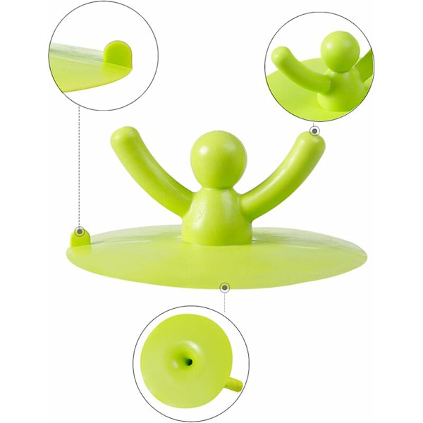 Universal silikon diskproppar 3 st universella avloppsproppar