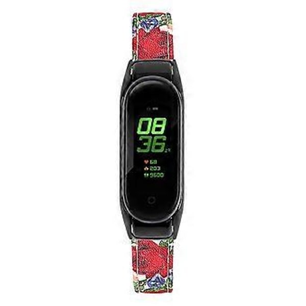 Til Xiaomi Smart Band 8 Ægte Læderrem med Sort Urkasse Style N