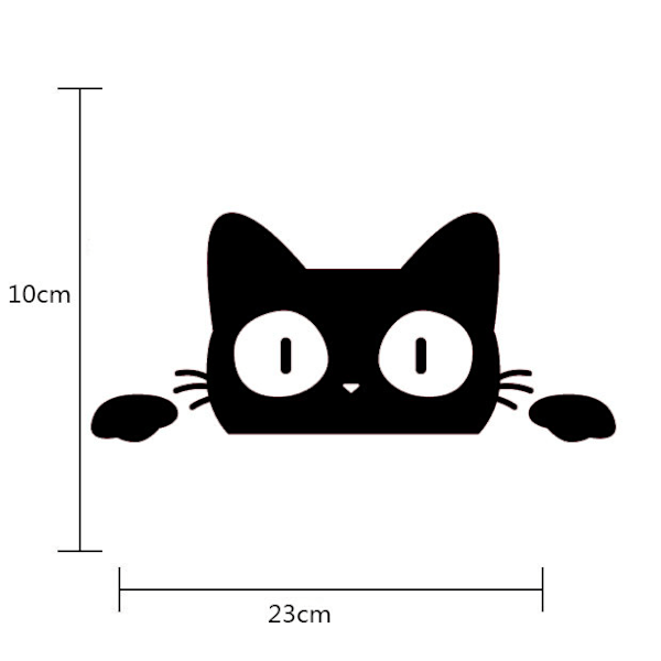 Vandafvisende Bilstickere med Katte og Dyr