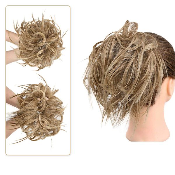 1 st söt bollhuvud perukring, hårbit gummihår scrunchie Cu