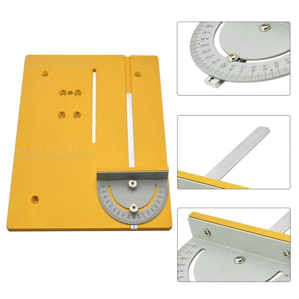 Mini Universal Rundbord Vinkel Sav Lineal Holdbar DIY Træbearbejdning