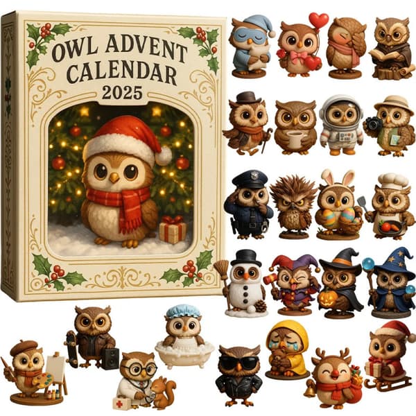 Julekalender, Mini Uglefigur, Julekalenderleke